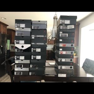 22 pair Like new Air Jordans 2009-2015